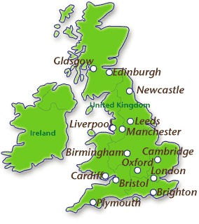 イギリスとアイルランド map