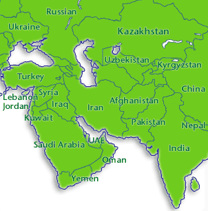 Mittlerer Osten map
