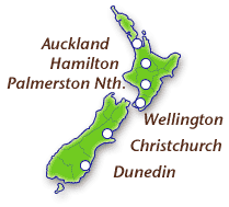 ニュージーランド map
